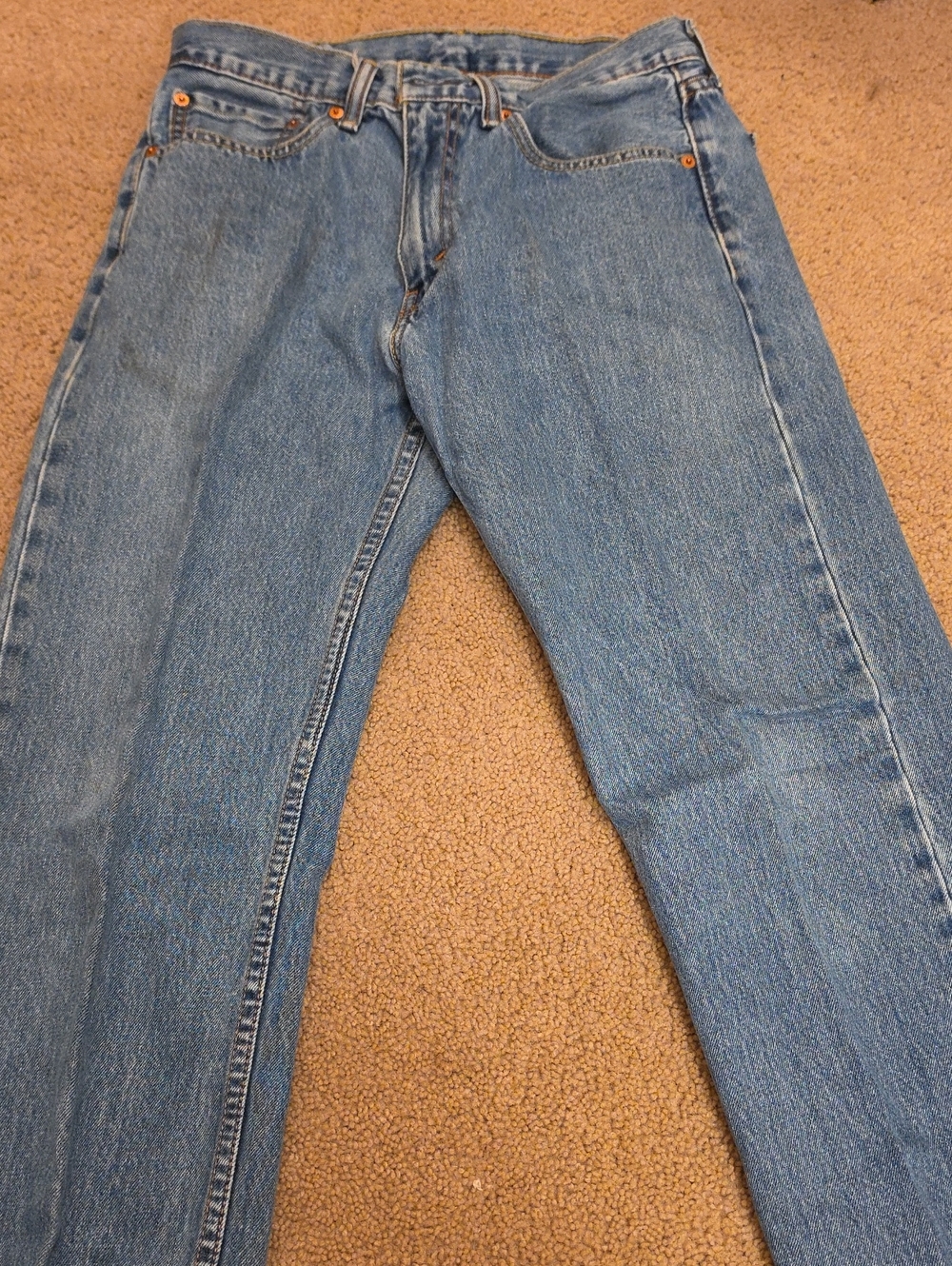 Levi's 505 Men's Light Blue Straight Leg Jeans